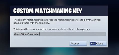 how to enter matchmaking code fortnite